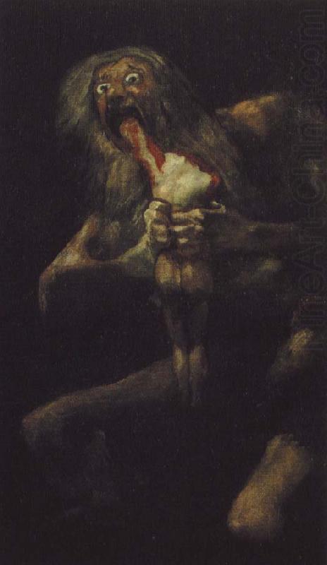 saturnus slular sina barn, Francisco Goya
